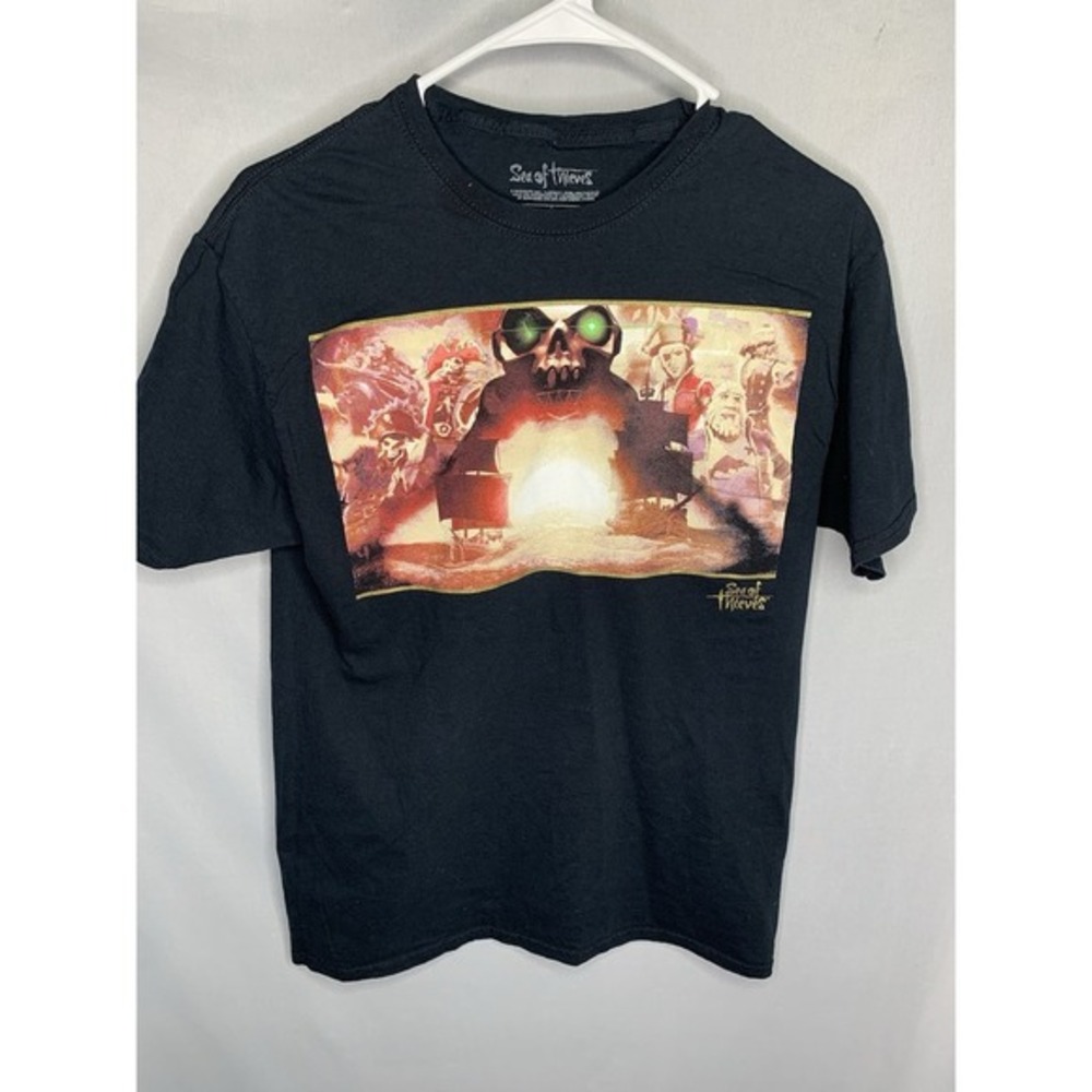 Sea of Thieves Loot‎ Crate Shirt Size M Loot Gaming Graphic Gamer Pirate Black